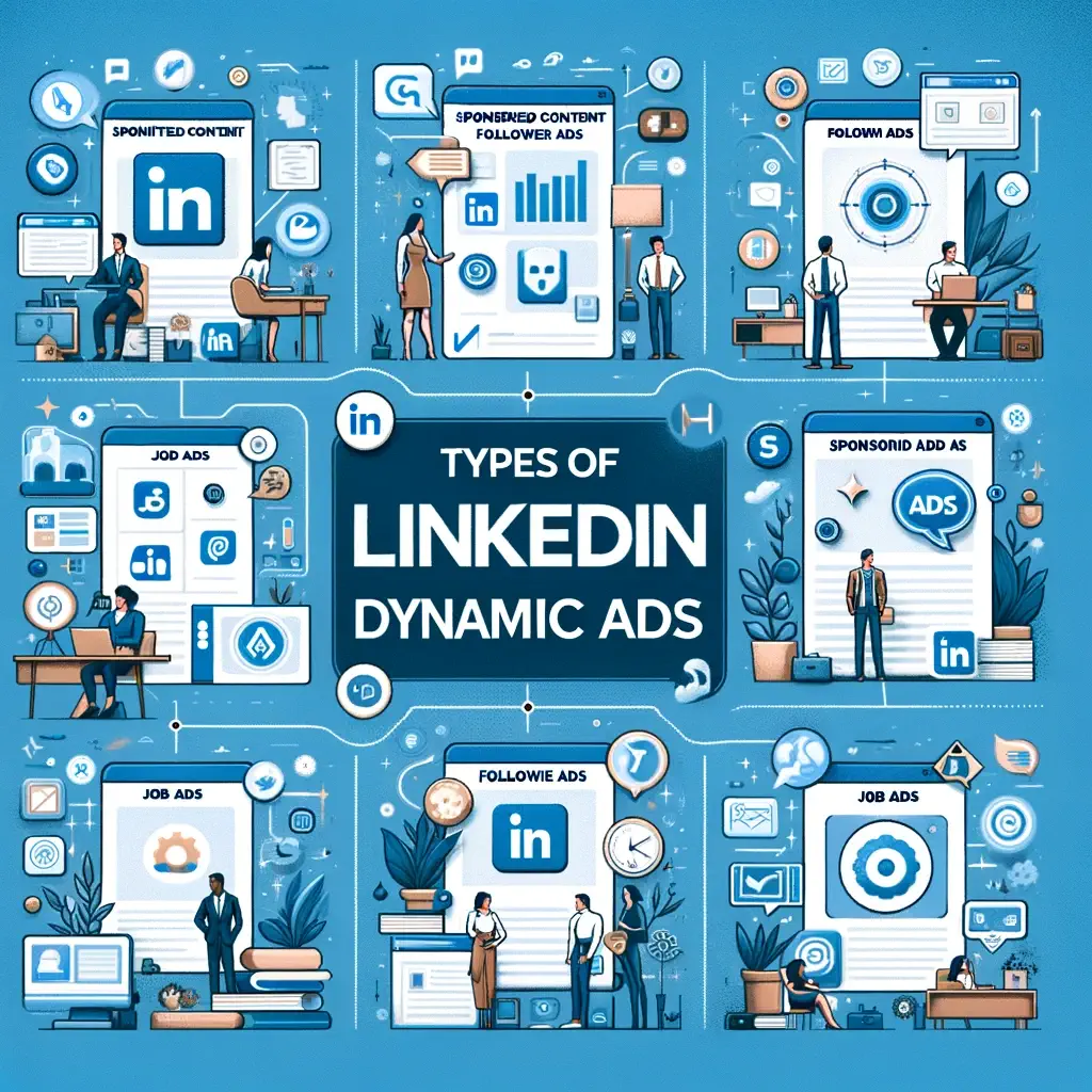  Create a visually engaging featured image for a blog titled _ Dynamic Ads on linkedin.