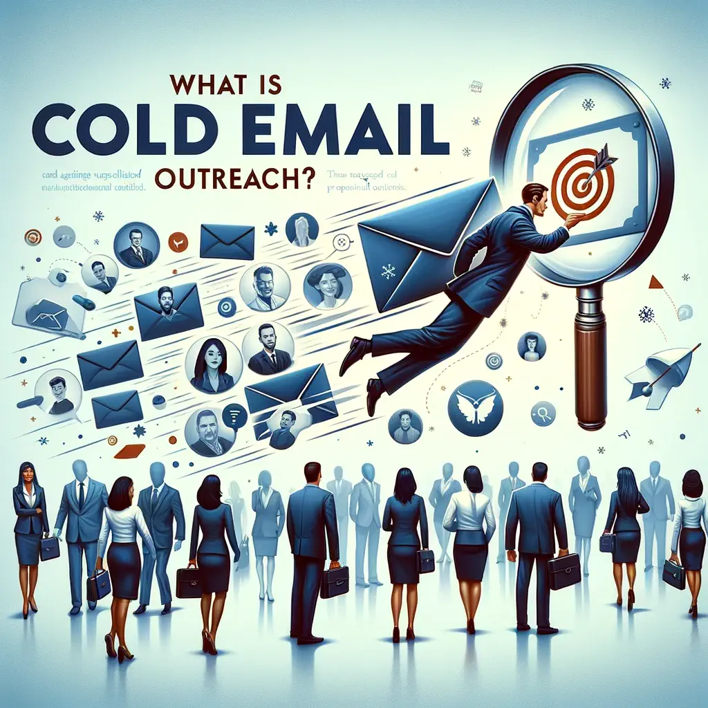 DALL·E 2024-02-23 11.20.56 - Create a visually engaging featured image for a blog titled _What is Cold Email Outreach__. The image should encapsulate the concept of cold email out (1)